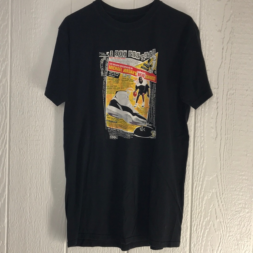 Michael Jordan Vintage Black "800" design T Shirt Mens Size Large Air Jordan